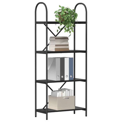 Libreria Rovere nero 60 x 30 x 146 cm Legno multistrato