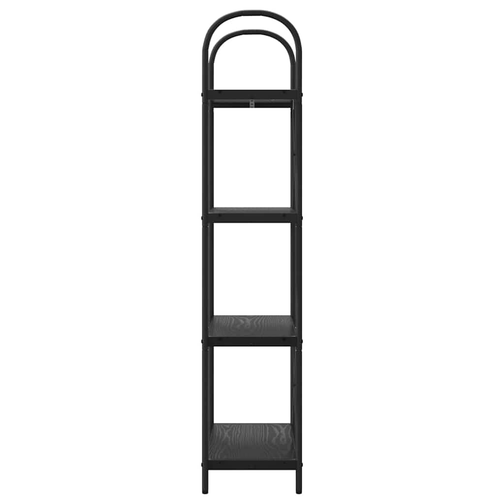 Libreria Rovere nero 60 x 30 x 146 cm Legno multistrato