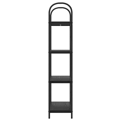 Libreria Rovere nero 60 x 30 x 146 cm Legno multistrato