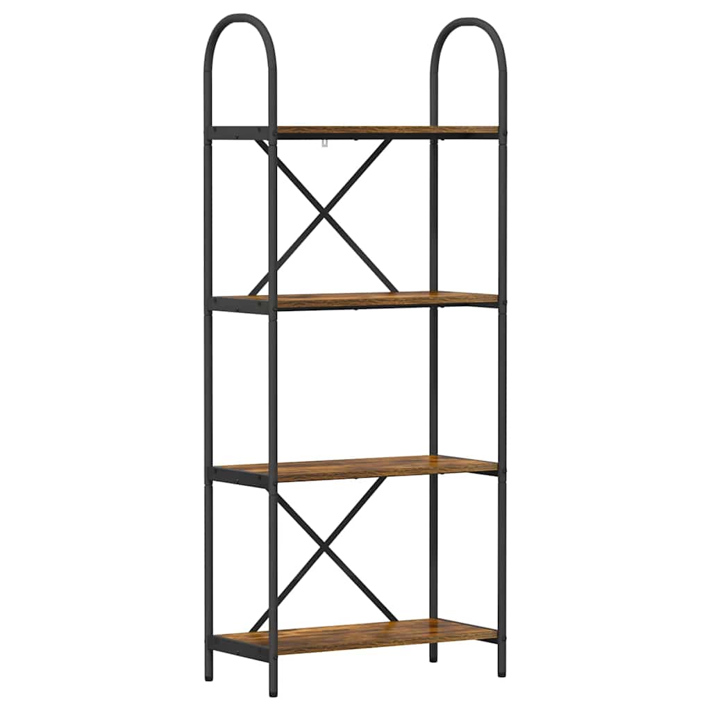 Libreria Rovere fumo 60 x 30 x 146 cm Legno multistrato