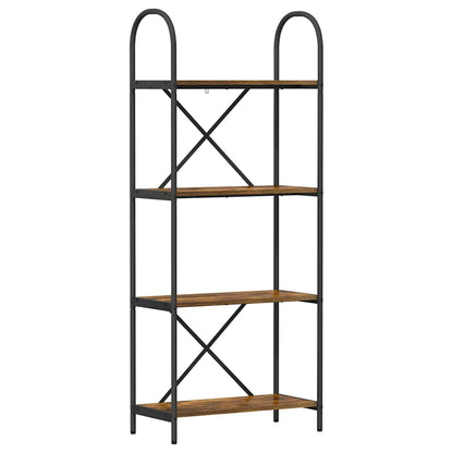 Libreria Rovere fumo 60 x 30 x 146 cm Legno multistrato