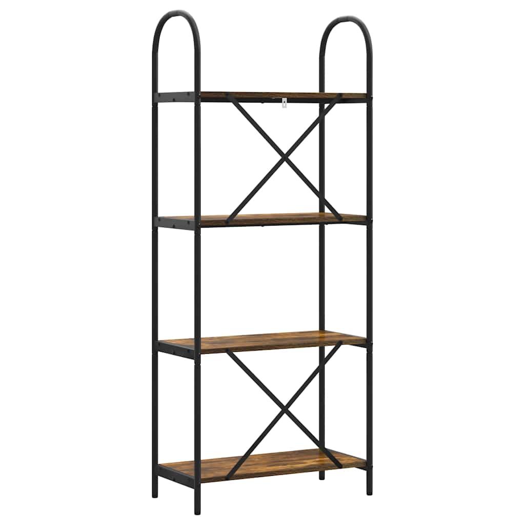 Libreria Rovere fumo 60 x 30 x 146 cm Legno multistrato