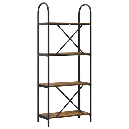 Libreria Rovere fumo 60 x 30 x 146 cm Legno multistrato