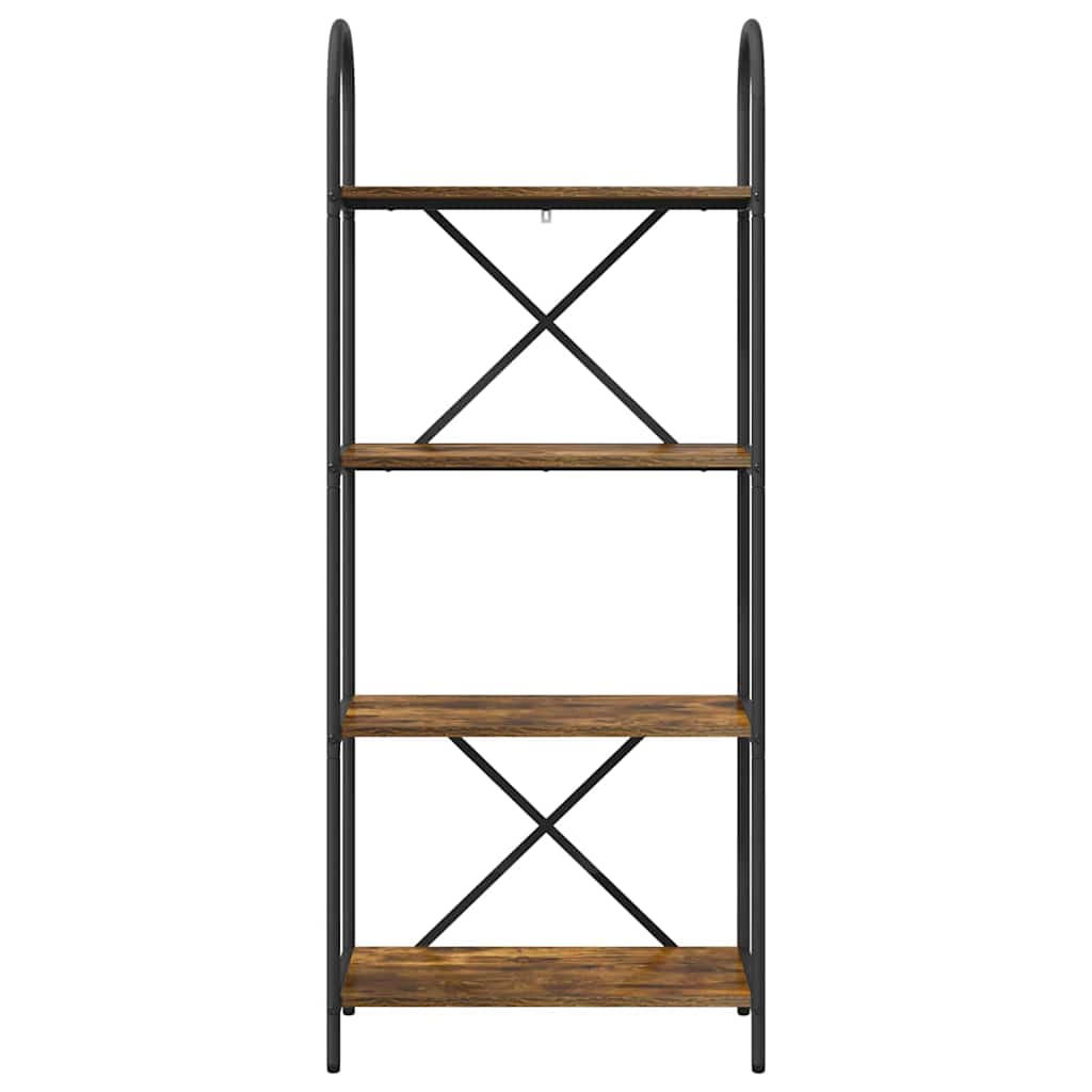 Libreria Rovere fumo 60 x 30 x 146 cm Legno multistrato