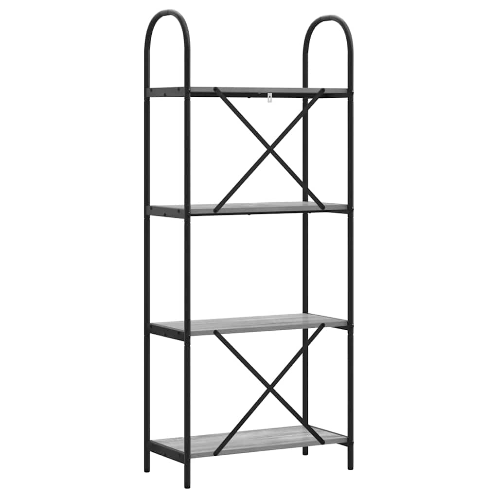 Libreria Grigio sonoma 60 x 30 x 146 cm Legno multistrato