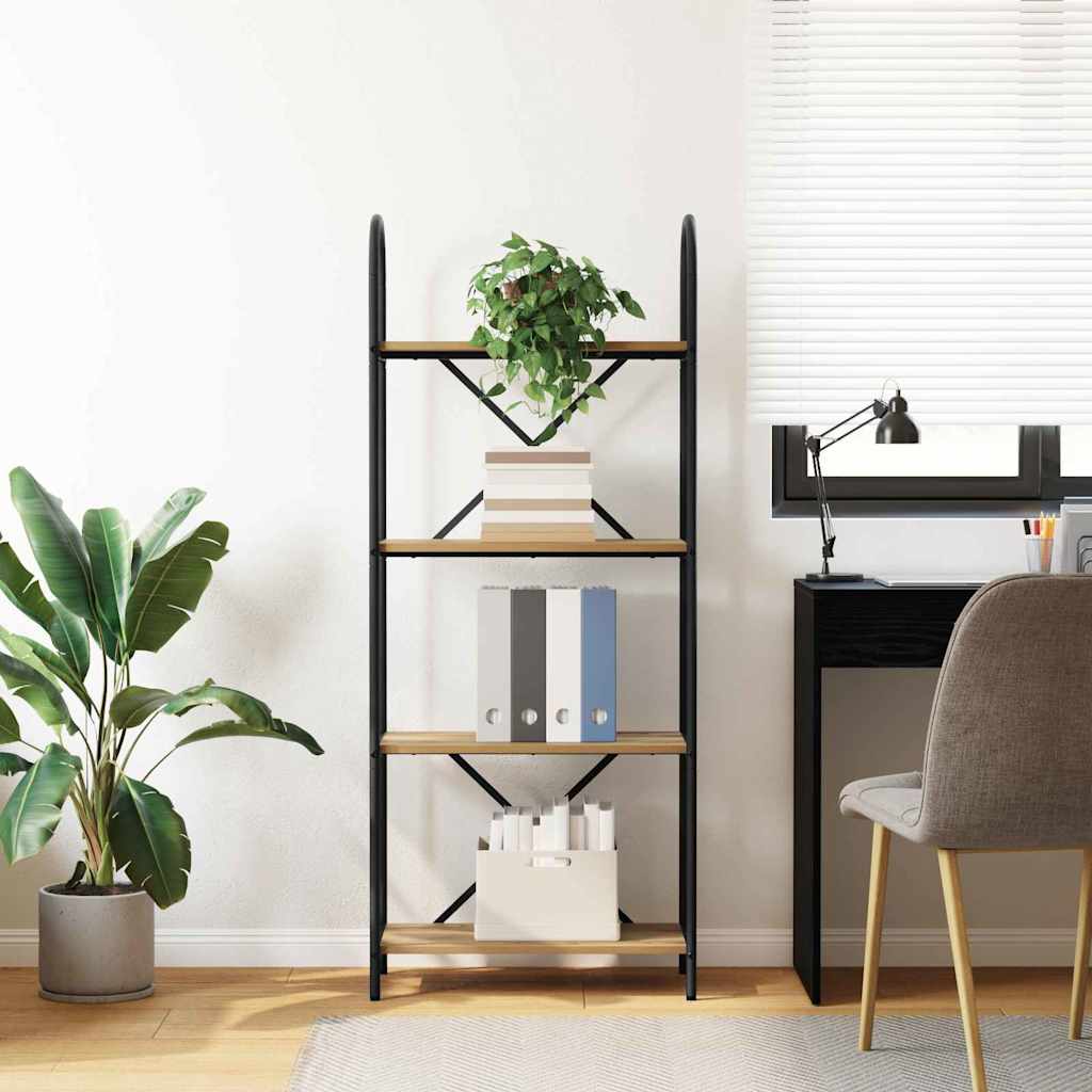 Libreria rovere artigianale 60 x 30 x 146 cm Legno multistrato