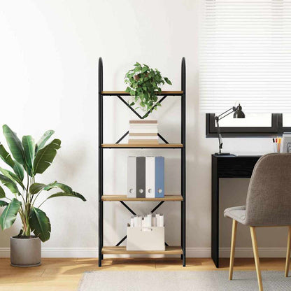 Libreria rovere artigianale 60 x 30 x 146 cm Legno multistrato