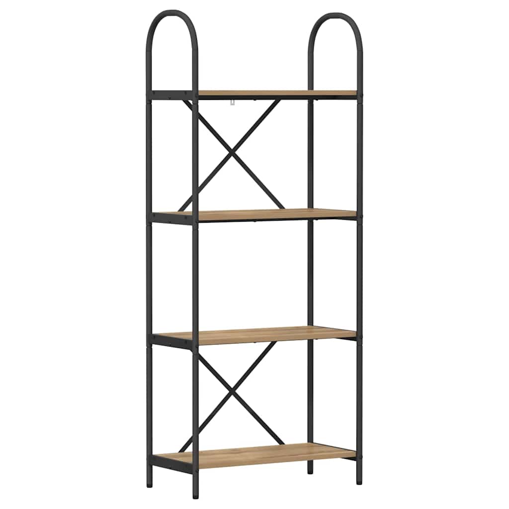 Libreria rovere artigianale 60 x 30 x 146 cm Legno multistrato