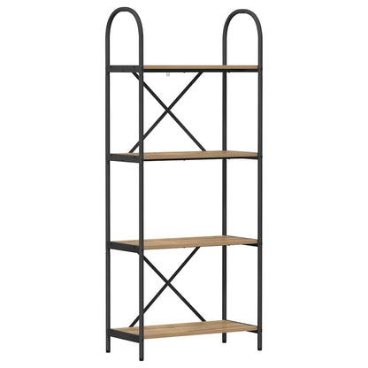 Libreria rovere artigianale 60 x 30 x 146 cm Legno multistrato