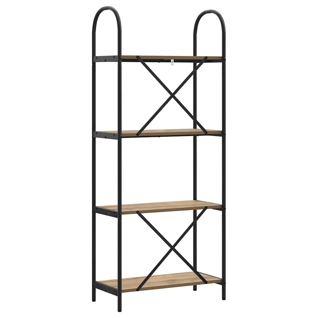 Libreria rovere artigianale 60 x 30 x 146 cm Legno multistrato