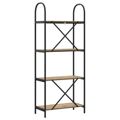 Libreria rovere artigianale 60 x 30 x 146 cm Legno multistrato