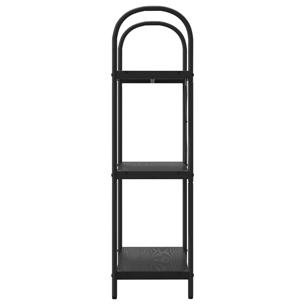 Libreria Rovere nero 60 x 30 x 109 cm Legno multistrato