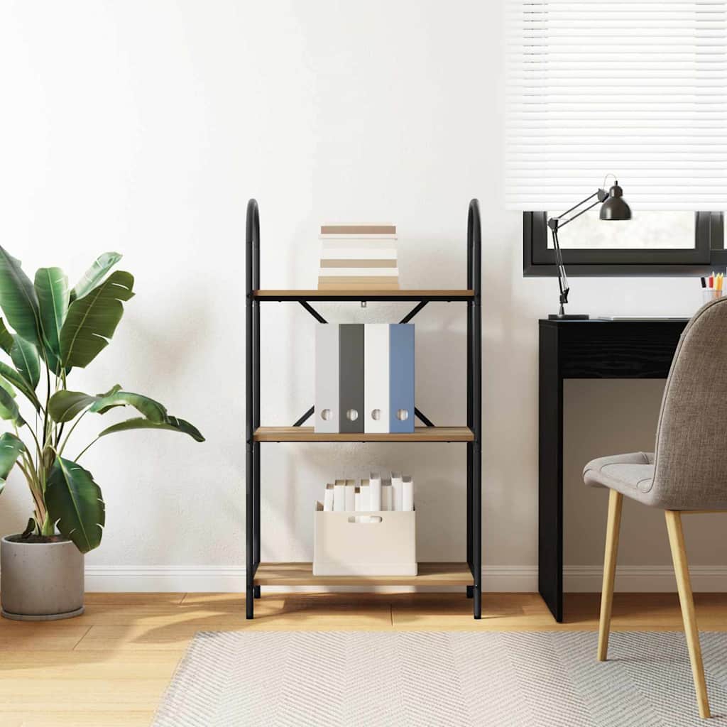 Libreria rovere artigianale 60 x 30 x 109 cm Legno multistrato