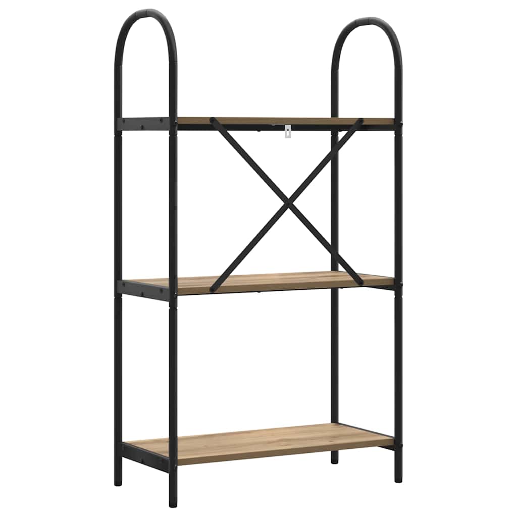 Libreria rovere artigianale 60 x 30 x 109 cm Legno multistrato