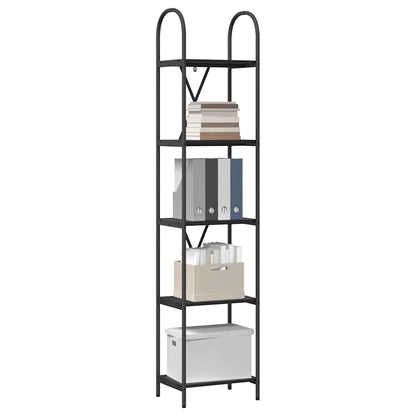 Libreria Rovere nero 40 x 30 x 183 cm Legno multistrato