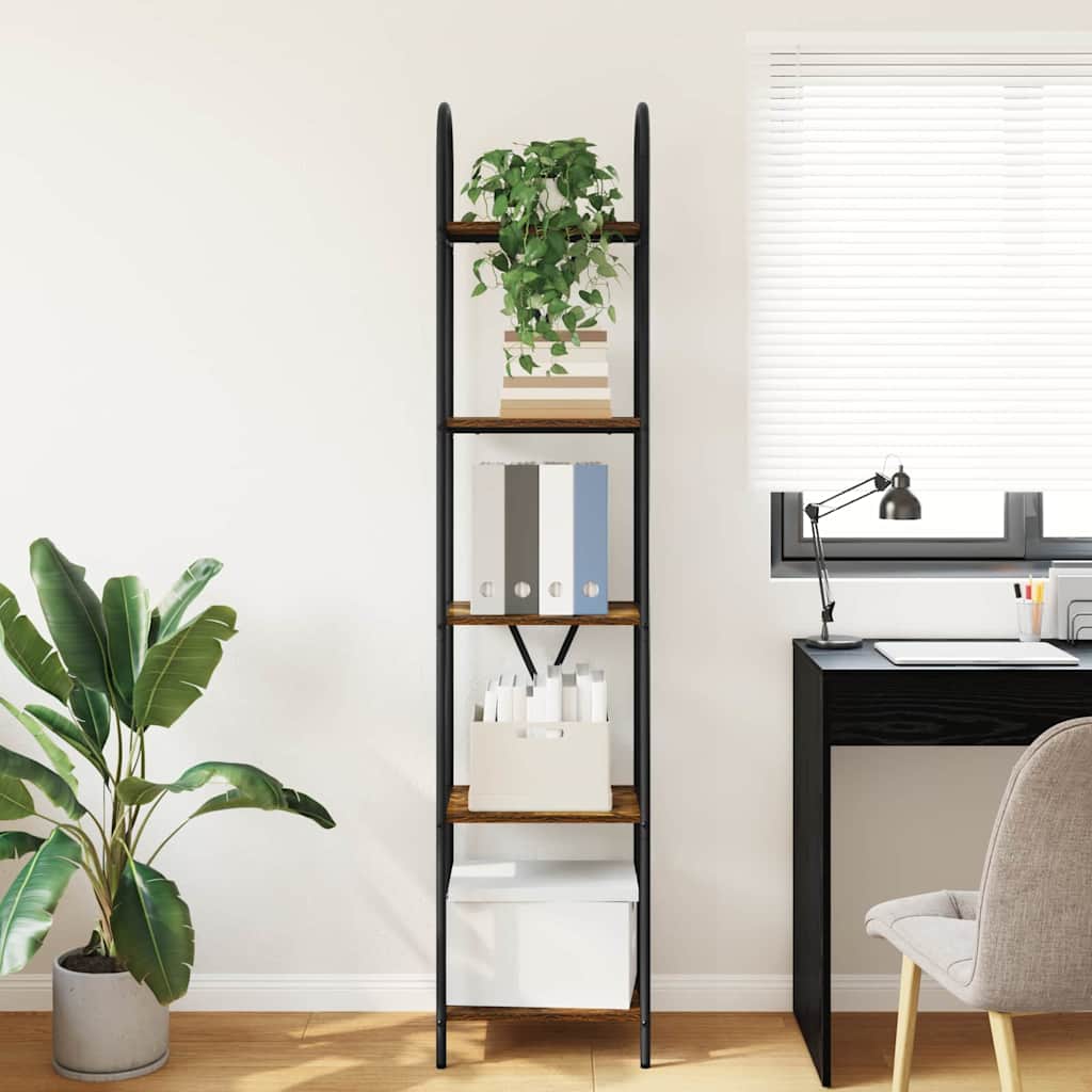 Libreria Rovere fumo 40 x 30 x 183 cm Legno multistrato