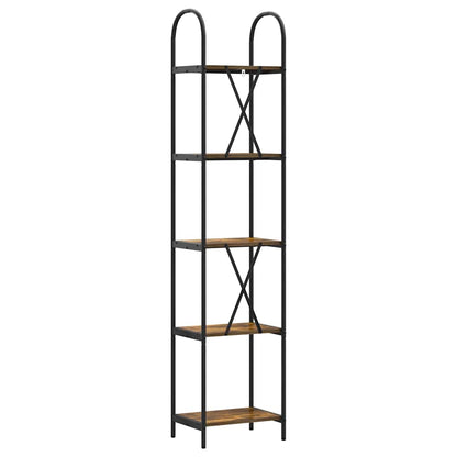 Libreria Rovere fumo 40 x 30 x 183 cm Legno multistrato