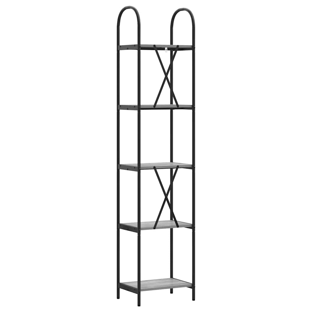 Libreria Grigio sonoma 40 x 30 x 183 cm Legno multistrato