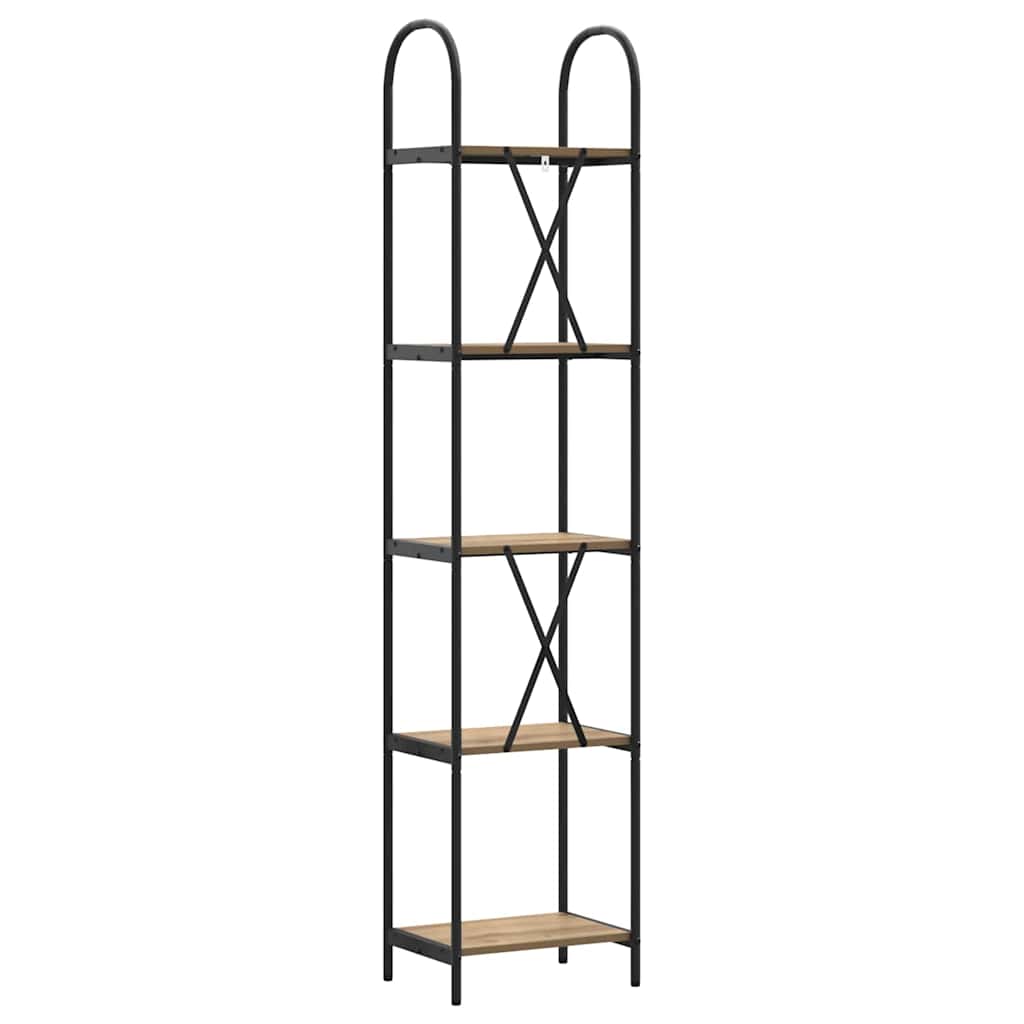 Libreria rovere artigianale 40 x 30 x 183 cm Legno multistrato