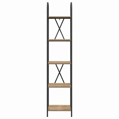 Libreria rovere artigianale 40 x 30 x 183 cm Legno multistrato