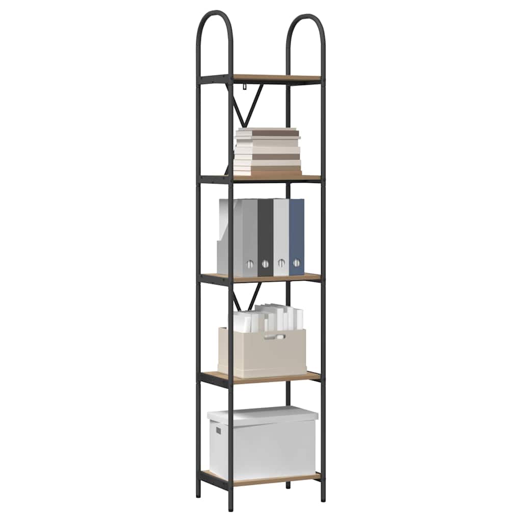 Libreria rovere artigianale 40 x 30 x 183 cm Legno multistrato