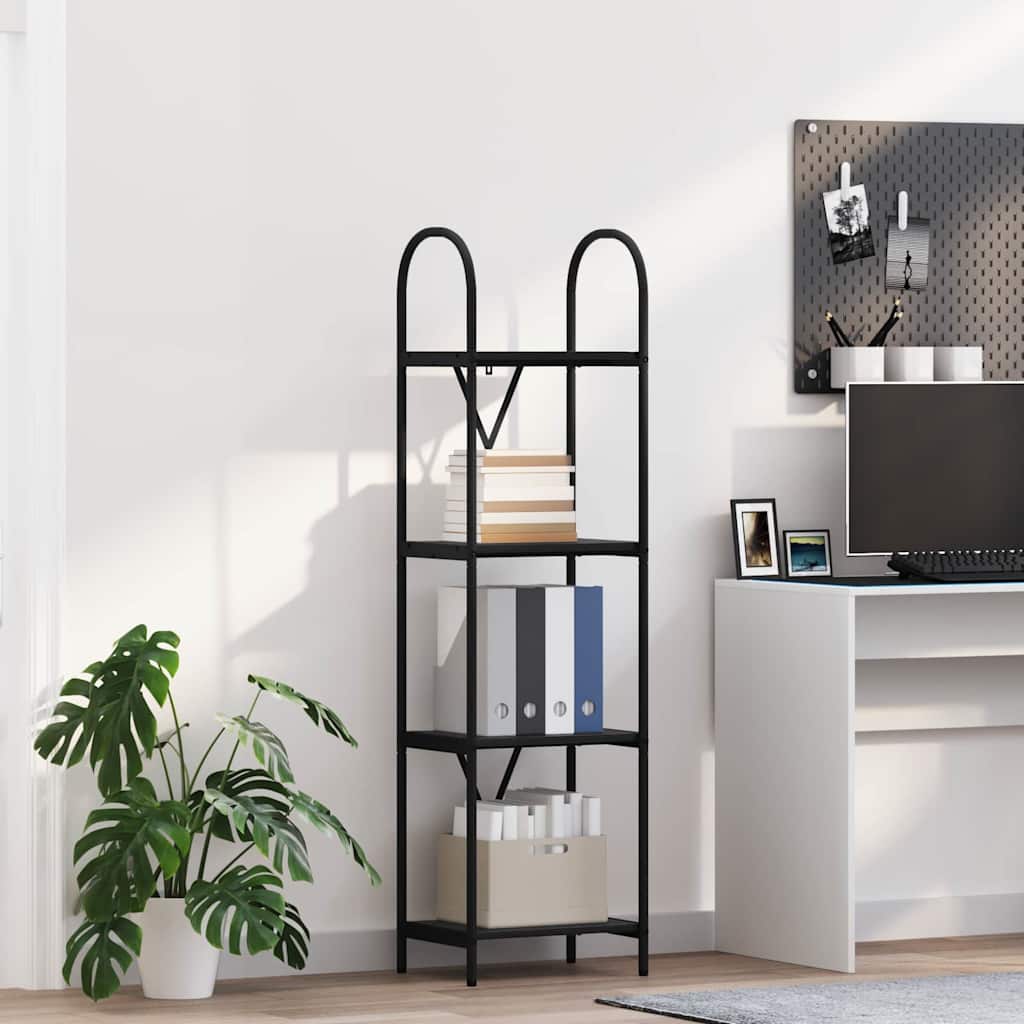 Libreria Rovere nero 40 x 30 x 146 cm Legno multistrato