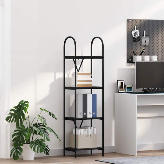 Libreria Rovere nero 40 x 30 x 146 cm Legno multistrato