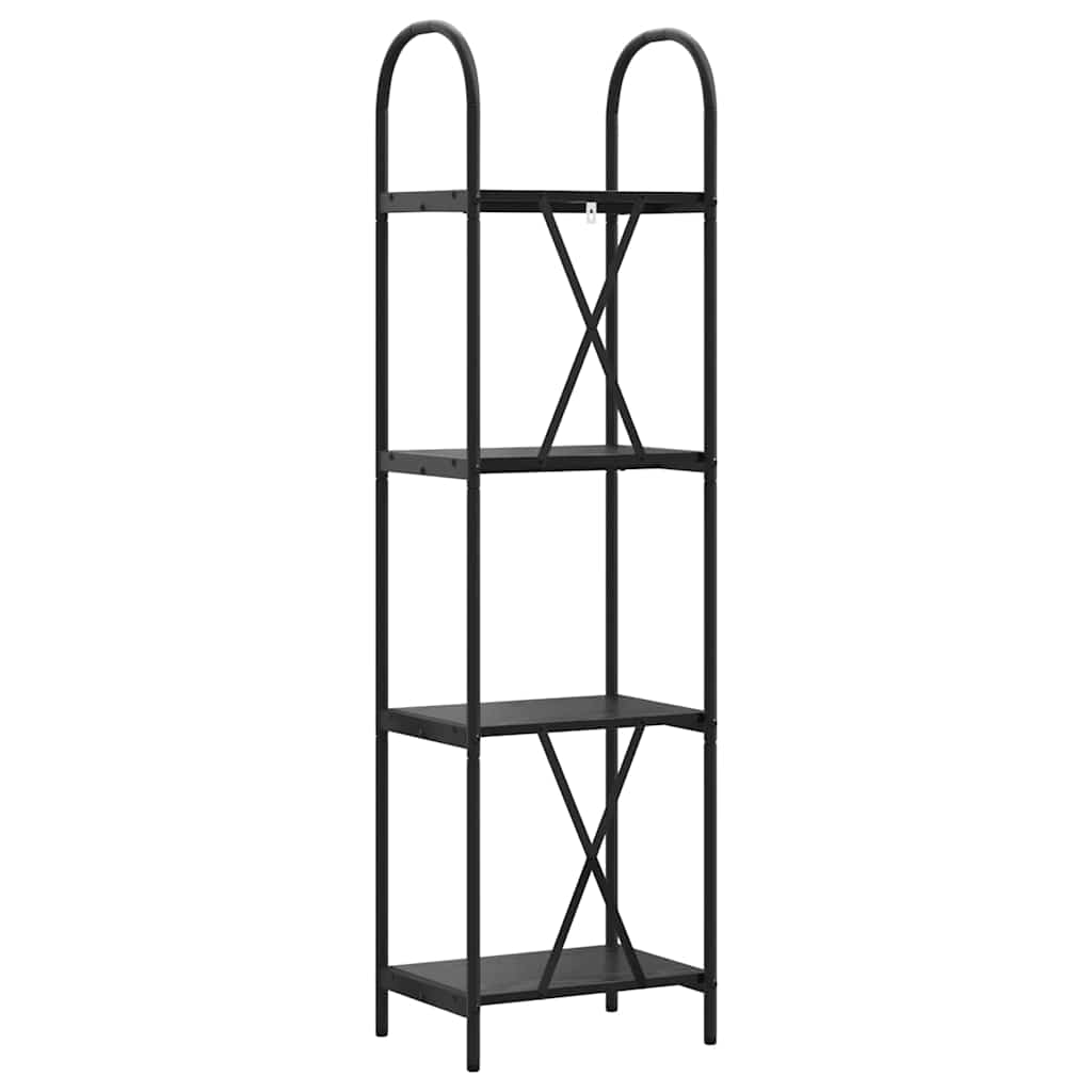 Libreria Rovere nero 40 x 30 x 146 cm Legno multistrato