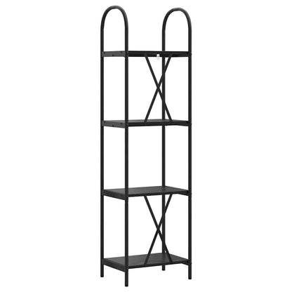 Libreria Rovere nero 40 x 30 x 146 cm Legno multistrato