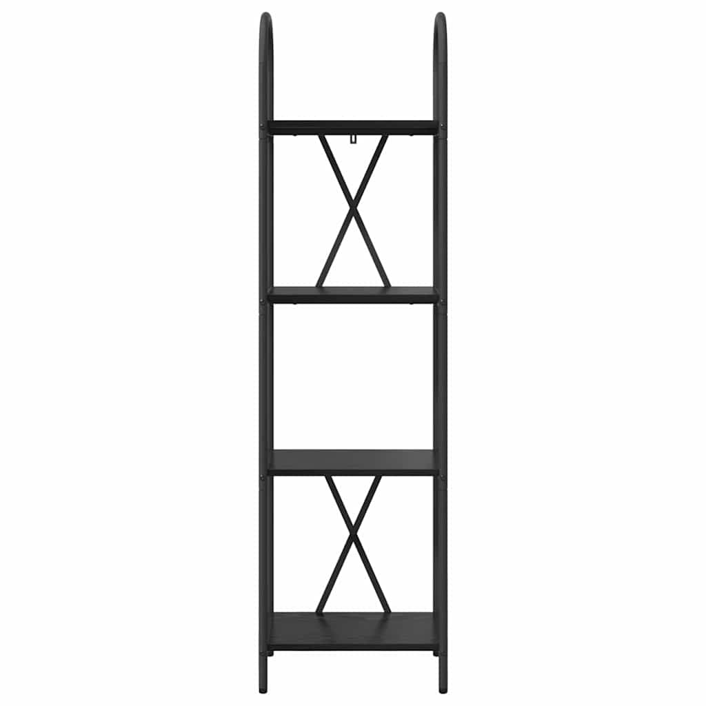 Libreria Rovere nero 40 x 30 x 146 cm Legno multistrato