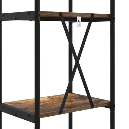 Libreria Rovere fumo 40 x 30 x 146 cm Legno multistrato