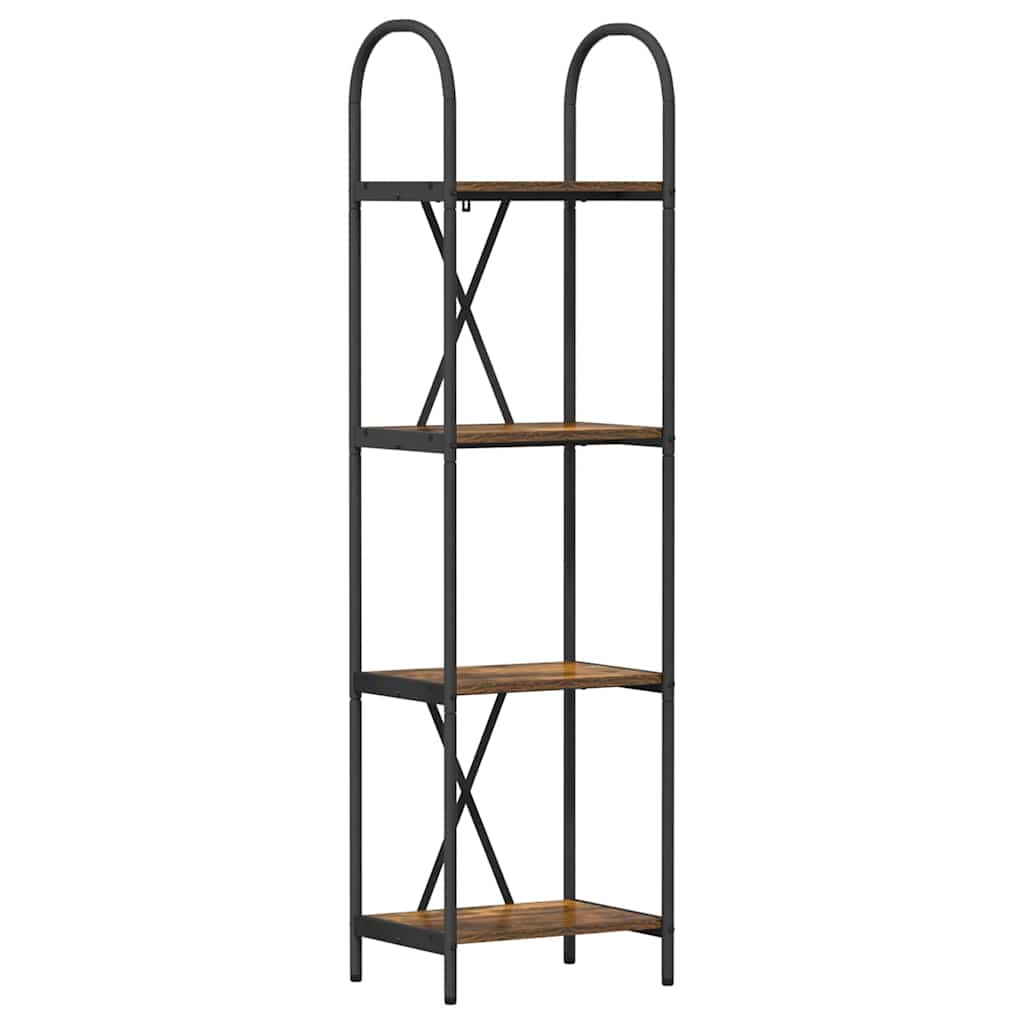 Libreria Rovere fumo 40 x 30 x 146 cm Legno multistrato