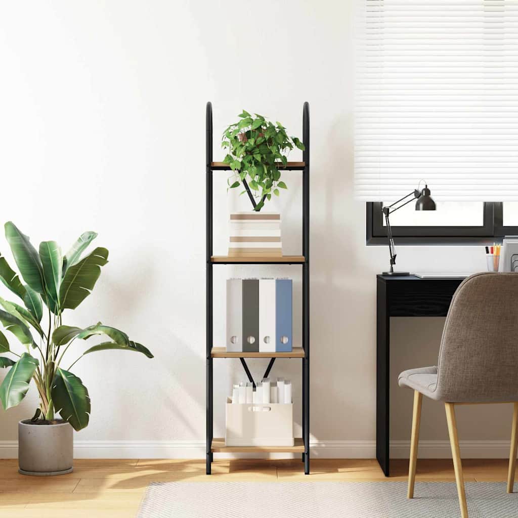 Libreria rovere artigianale 40 x 30 x 146 cm Legno multistrato