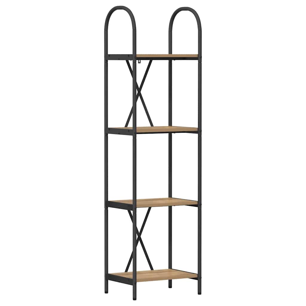 Libreria rovere artigianale 40 x 30 x 146 cm Legno multistrato