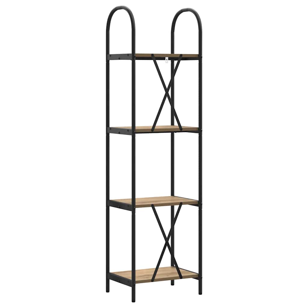 Libreria rovere artigianale 40 x 30 x 146 cm Legno multistrato