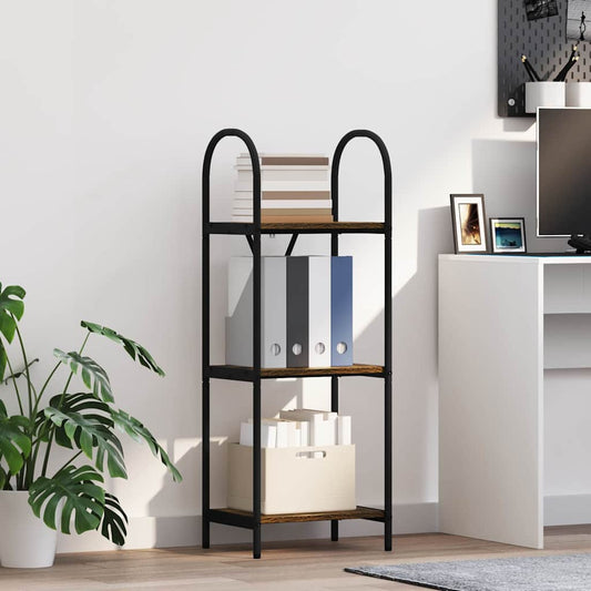 Libreria Rovere fumo 40 x 30 x 109 cm Legno multistrato