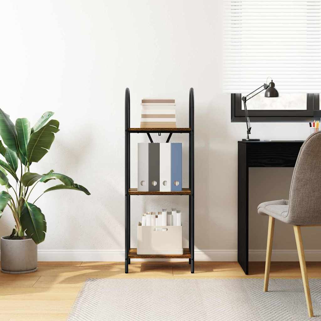 Libreria Rovere fumo 40 x 30 x 109 cm Legno multistrato