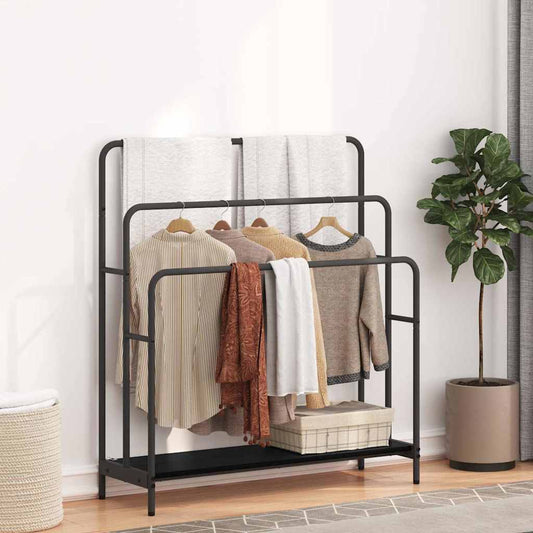 Appendiabiti Rovere nero 90 x 30 x 100.5 cm Legno multistrato