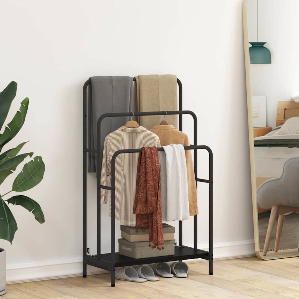 Appendiabiti Rovere nero 60 x 30 x 100.5 cm Legno multistrato