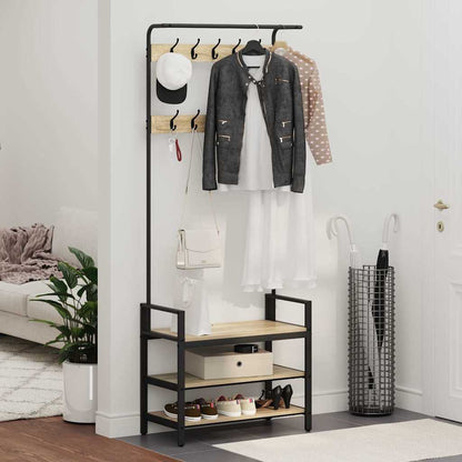 Appendiabiti rovere sonoma 75 x 34 x 184 cm Legno multistrato