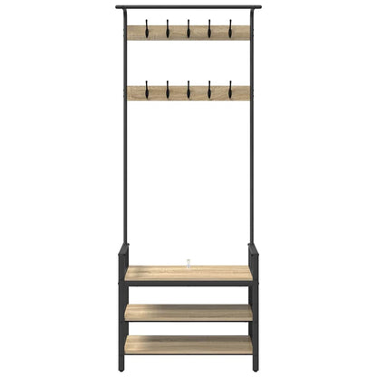 Appendiabiti rovere sonoma 75 x 34 x 184 cm Legno multistrato