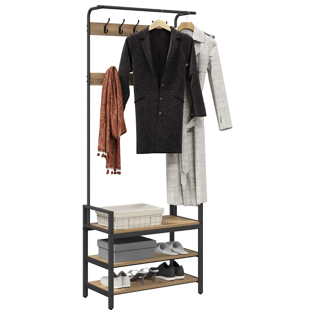 Appendiabiti Altro rovere artigianale 75 x 34 x 184 cm