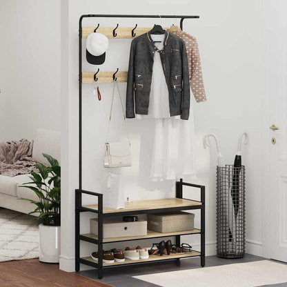 Appendiabiti rovere sonoma 95 x 34 x 184 cm Legno multistrato