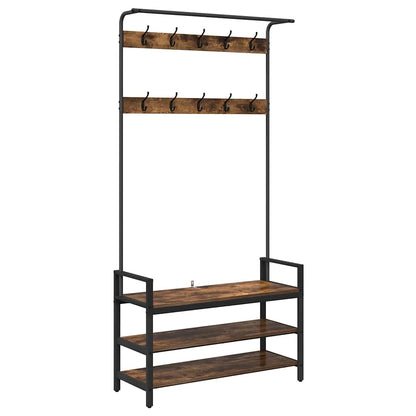 Appendiabiti Rovere fumo 95 x 34 x 184 cm Legno multistrato