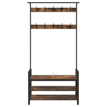 Appendiabiti Rovere fumo 95 x 34 x 184 cm Legno multistrato