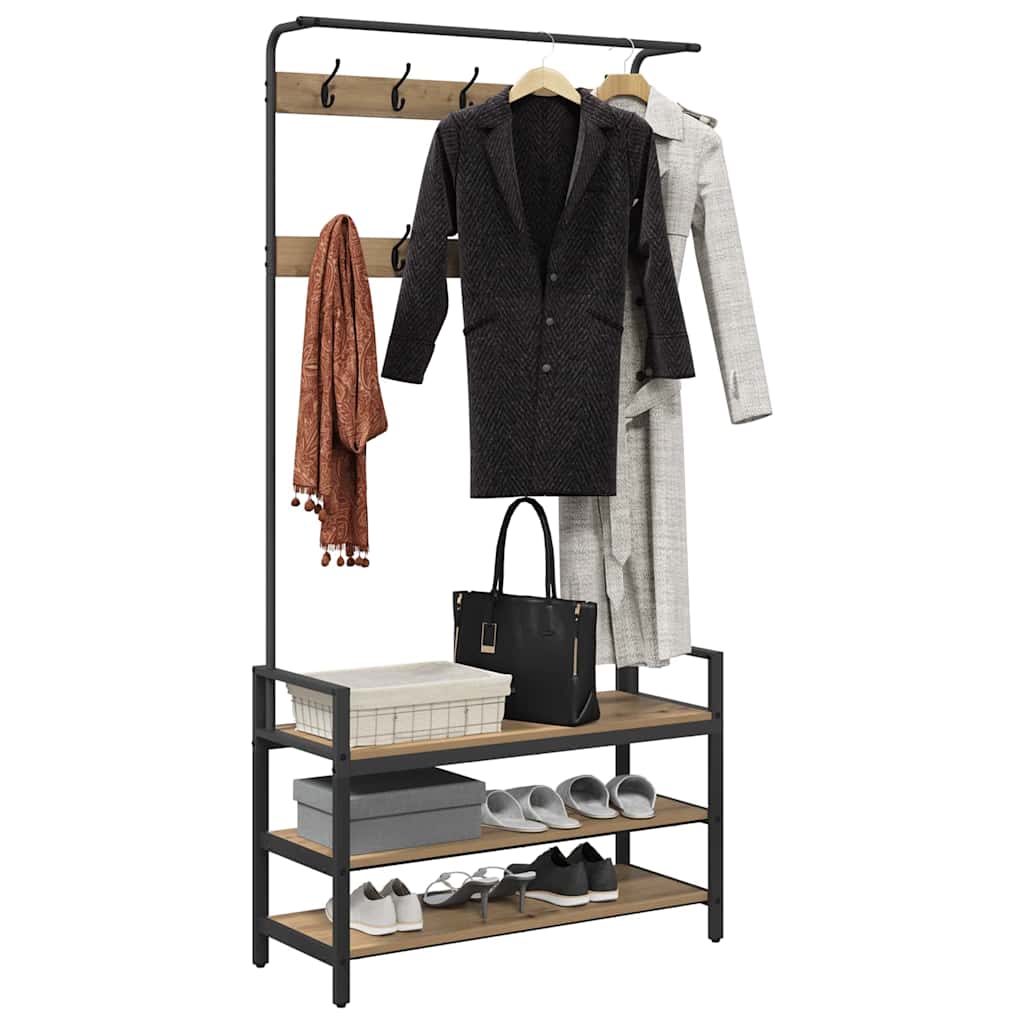 Appendiabiti Altro rovere artigianale 95 x 34 x 184 cm