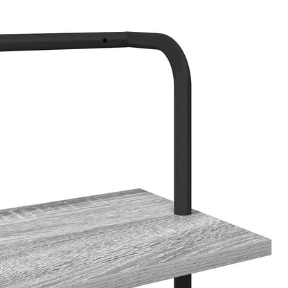 Libreria Grigio sonoma 60 x 24 x 168 cm Legno multistrato