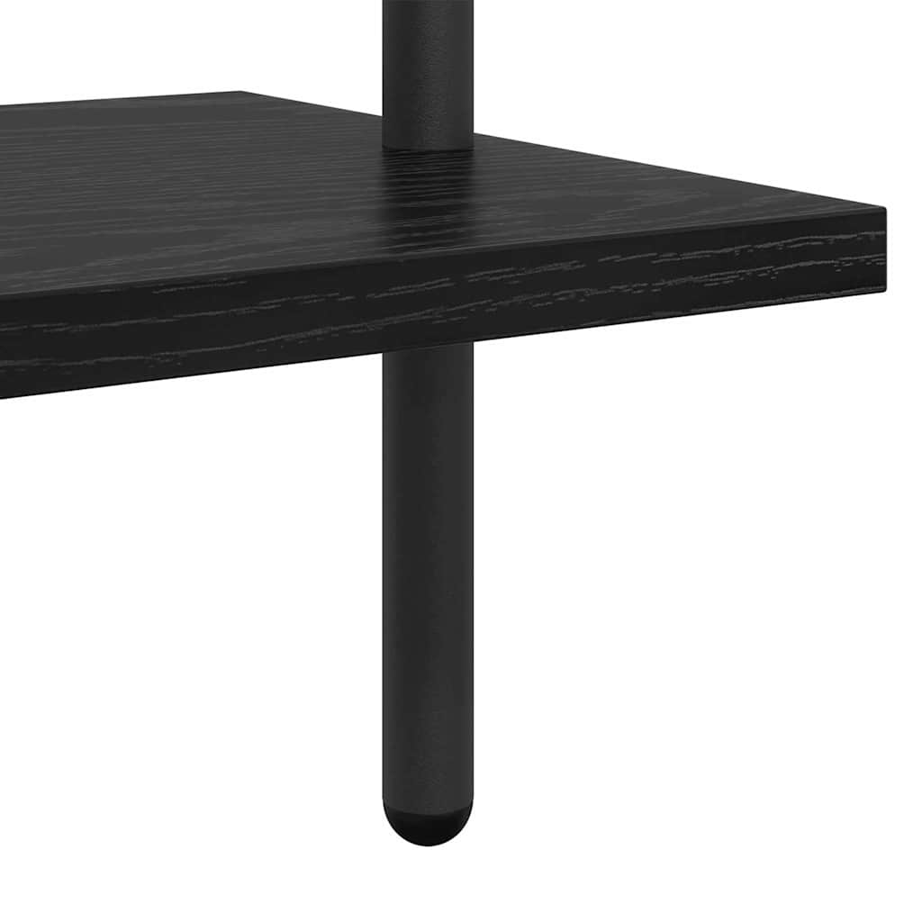 Libreria Rovere nero 60 x 24 x 203 cm Legno multistrato