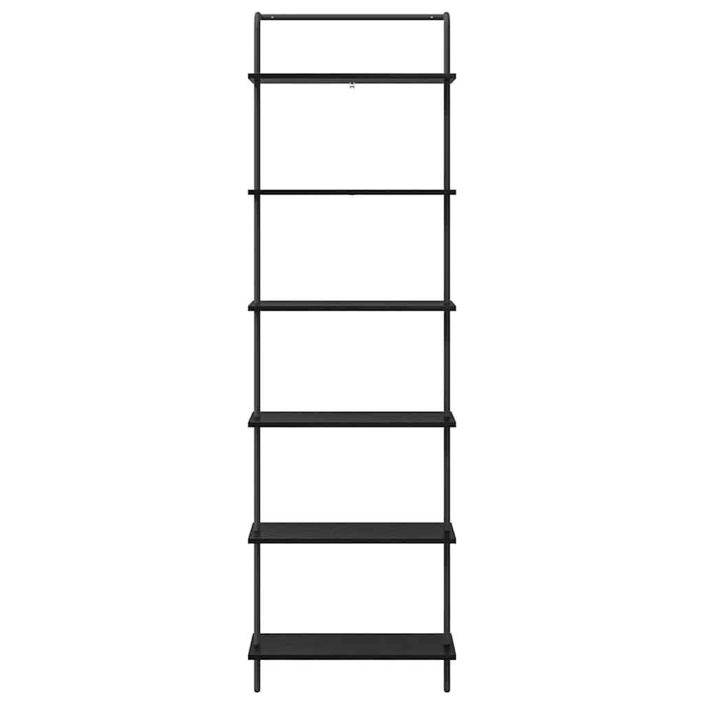 Libreria Rovere nero 60 x 24 x 203 cm Legno multistrato