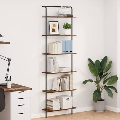 Libreria Rovere fumo 60 x 24 x 203 cm Legno multistrato